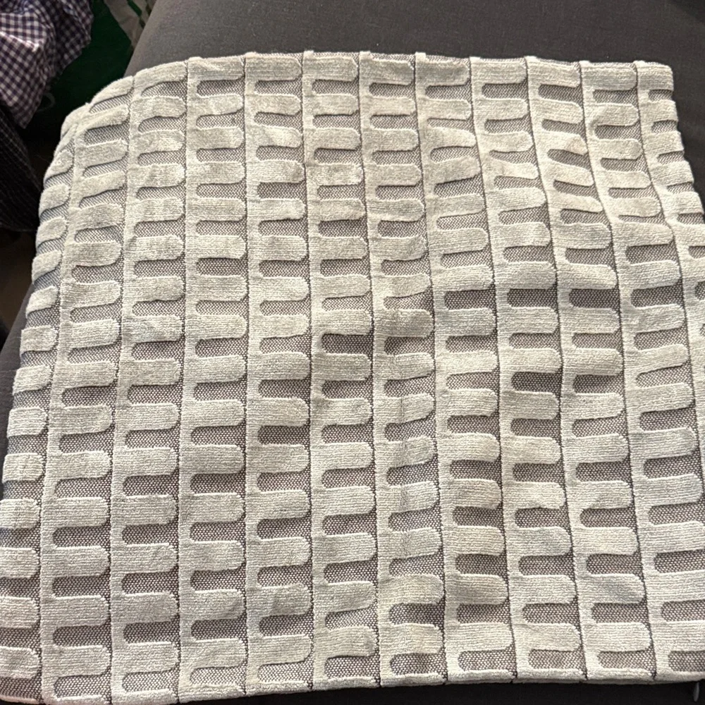West Elm Textured Gray Cushion Cover
